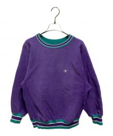 Champion（チャンピオン）の古着「90's リブラインリバースウィーブ」｜パープル