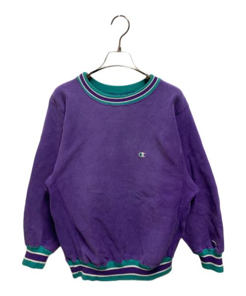 Champion（チャンピオン）Champion (チャンピオン) 90's リブラインリバースウィーブ パープル サイズ:Ｍの古着・服飾アイテム