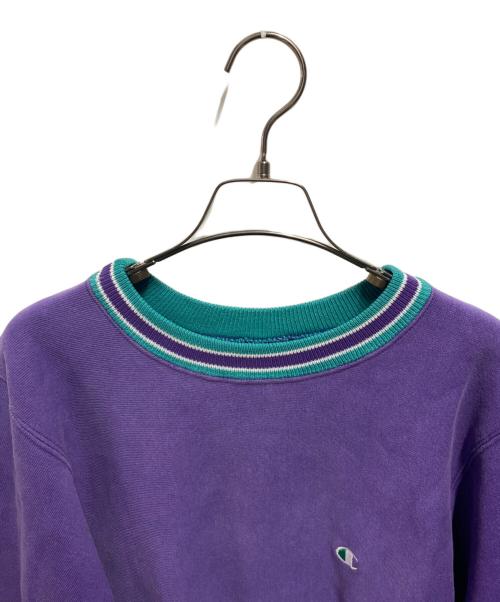 Champion（チャンピオン）Champion (チャンピオン) 90's リブラインリバースウィーブ パープル サイズ:Ｍの古着・服飾アイテム