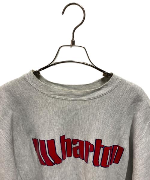 Champion REVERSE WEAVE（チャンピオン リバース ウィーブ）Champion REVERSE WEAVE (チャンピオン リバース ウィーブ) 90’s Wharton 半袖スウェット グレー サイズ:Ｌの古着・服飾アイテム