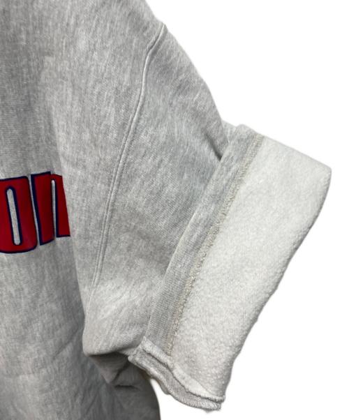 Champion REVERSE WEAVE（チャンピオン リバース ウィーブ）Champion REVERSE WEAVE (チャンピオン リバース ウィーブ) 90’s Wharton 半袖スウェット グレー サイズ:Ｌの古着・服飾アイテム