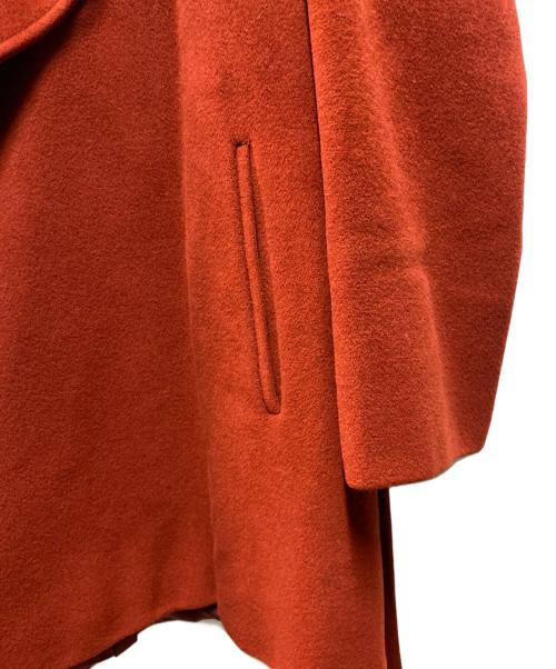 MaxMara（マックスマーラ）MaxMara (マックスマーラ) アンゴラ混フーデッドコート レッド サイズ:36の古着・服飾アイテム