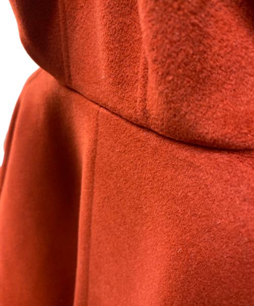 MaxMara（マックスマーラ）MaxMara (マックスマーラ) アンゴラ混フーデッドコート レッド サイズ:36の古着・服飾アイテム