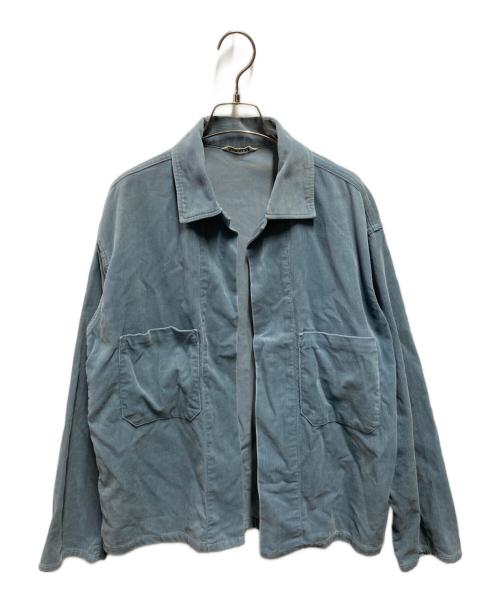 AURALEE（オーラリー）AURALEE (オーラリー) WASHED CORDUROY SHIRT JAC ブルー サイズ:4の古着・服飾アイテム