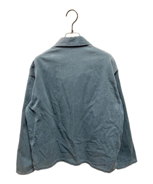 AURALEE（オーラリー）AURALEE (オーラリー) WASHED CORDUROY SHIRT JAC ブルー サイズ:4の古着・服飾アイテム