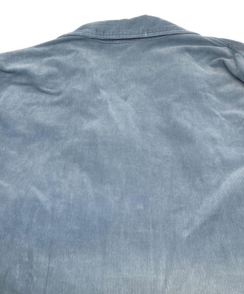 AURALEE（オーラリー）AURALEE (オーラリー) WASHED CORDUROY SHIRT JAC ブルー サイズ:4の古着・服飾アイテム