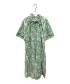 SZ Blockprints×Ron Hermanエスゼットブロックプリント×ロンハーマン）の古着「YUVA DRESS NILAワンピース」｜グリーン
