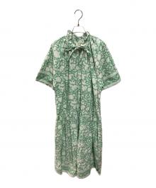 SZ Blockprints×Ron Herman（エスゼットブロックプリント×ロンハーマン）の古着「YUVA DRESS NILAワンピース」｜グリーン