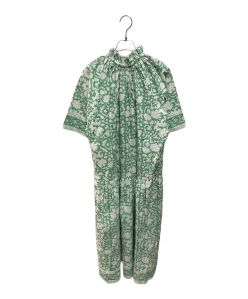SZ Blockprints（エスゼットブロックプリント）SZ Blockprints (エスゼットブロックプリント) Ron Herman (ロンハーマン) YUVA DRESS NILAワンピース グリーン サイズ:XSの古着・服飾アイテム