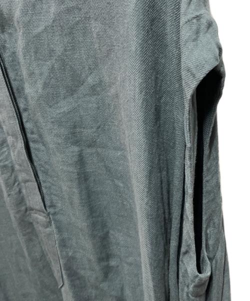 ARGUE（アーギュ）ARGUE (アーギュ) リネンノースリーブワンピース ブルー サイズ:ＦＲＥＥの古着・服飾アイテム