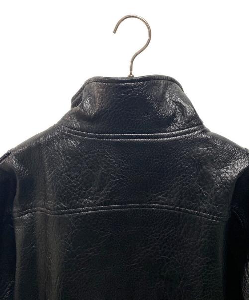 ZARA（ザラ）ZARA (ザラ) フェイクレザージャケット ブラック サイズ:XXLの古着・服飾アイテム