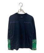 sacaiサカイ）の古着「Bandana Print L/S T-Shirt」｜ネイビー