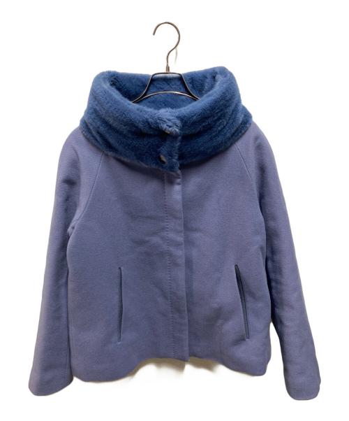 HERNO（ヘルノ）HERNO (ヘルノ) ショートスタンドカラーコート ブルー サイズ:42の古着・服飾アイテム