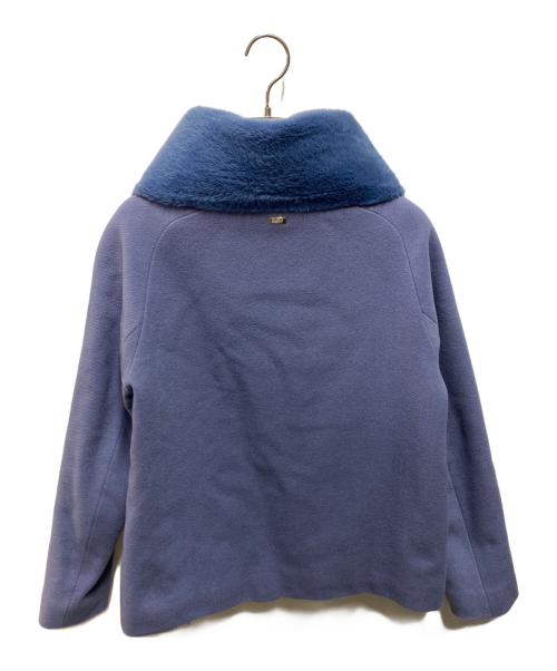 HERNO（ヘルノ）HERNO (ヘルノ) ショートスタンドカラーコート ブルー サイズ:42の古着・服飾アイテム
