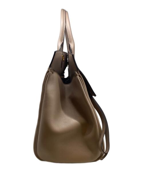 Salvatore Ferragamo（サルヴァトーレ フェラガモ）Salvatore Ferragamo (サルヴァトーレ フェラガモ) STUDIO BAG ベージュの古着・服飾アイテム
