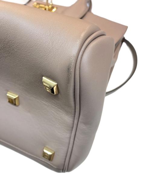 Salvatore Ferragamo（サルヴァトーレ フェラガモ）Salvatore Ferragamo (サルヴァトーレ フェラガモ) STUDIO BAG ベージュの古着・服飾アイテム