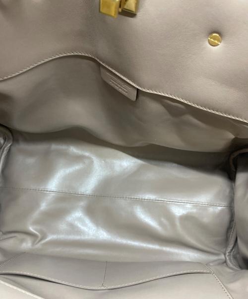Salvatore Ferragamo（サルヴァトーレ フェラガモ）Salvatore Ferragamo (サルヴァトーレ フェラガモ) STUDIO BAG ベージュの古着・服飾アイテム