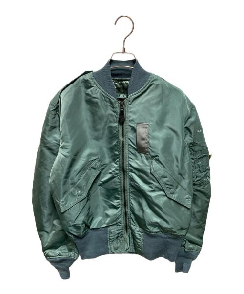ALPHA（アルファ）ALPHA (アルファ) 50s復刻 L-B2フライトジャケット グリーン サイズ:Mの古着・服飾アイテム