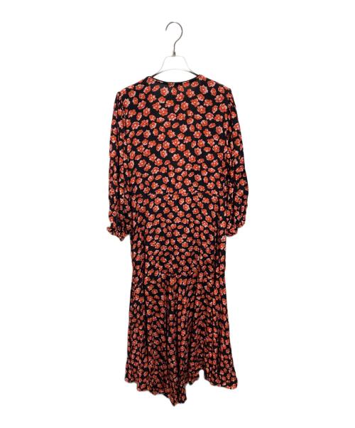 GANNI（ガニー）GANNI (ガニー) 花柄ワンピース レッド サイズ:36の古着・服飾アイテム