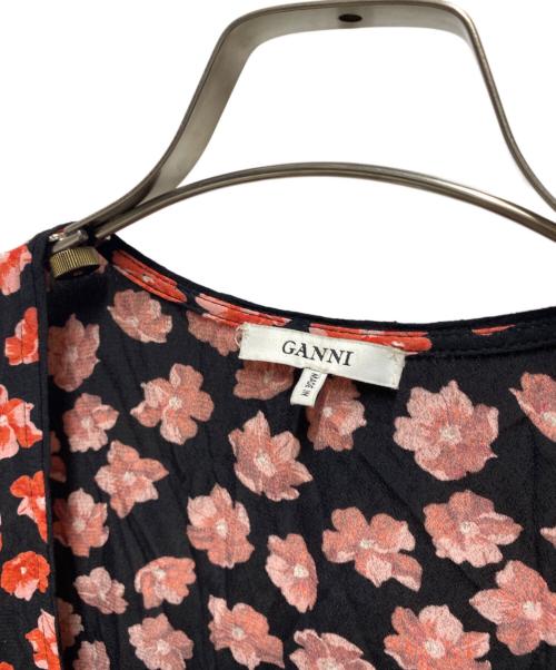 GANNI（ガニー）GANNI (ガニー) 花柄ワンピース レッド サイズ:36の古着・服飾アイテム