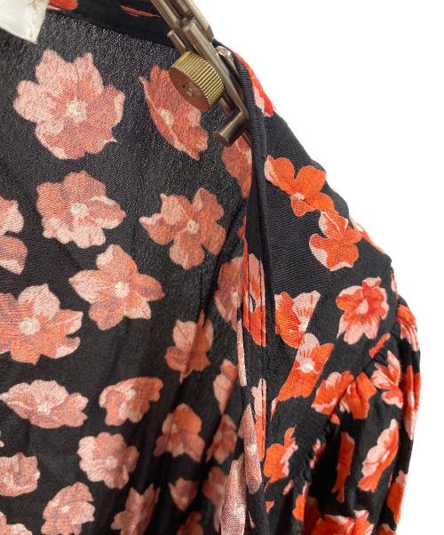 GANNI（ガニー）GANNI (ガニー) 花柄ワンピース レッド サイズ:36の古着・服飾アイテム