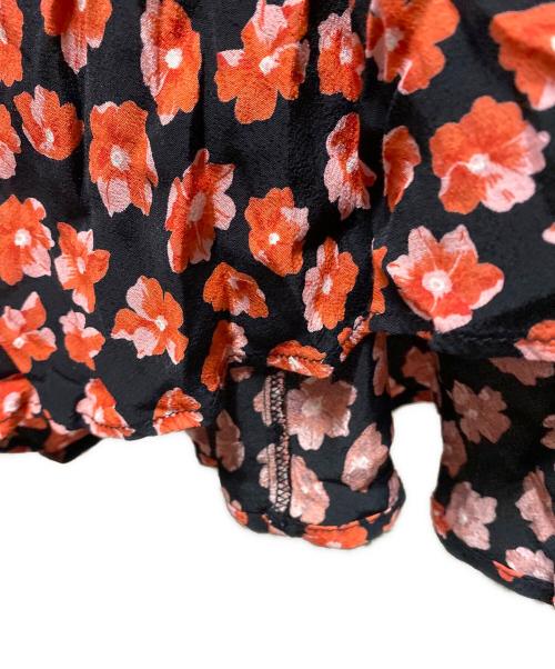 GANNI（ガニー）GANNI (ガニー) 花柄ワンピース レッド サイズ:36の古着・服飾アイテム
