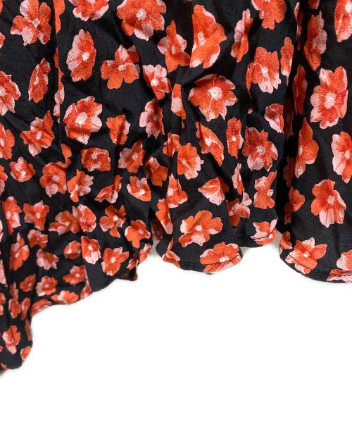 GANNI（ガニー）GANNI (ガニー) 花柄ワンピース レッド サイズ:36の古着・服飾アイテム