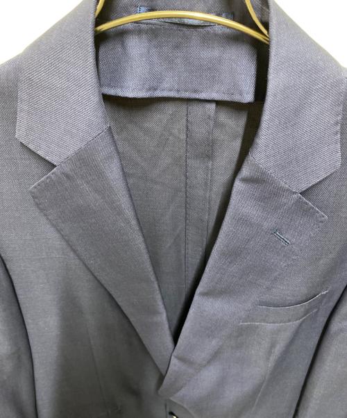 TOMORROW LAND（トゥモローランド）TOMORROW LAND (トゥモローランド) ZEGNA TRAVELLER NANOSPHERE Super130'sウールシルク 2ボタンテーラードジャケット ネイビー サイズ:46の古着・服飾アイテム