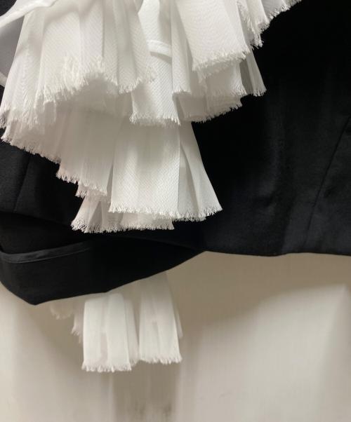 noir kei ninomiya（ノワール ケイ ニノミヤ）noir kei ninomiya (ノワール ケイ ニノミヤ) デザイン切替スカート ブラック サイズ:Mの古着・服飾アイテム