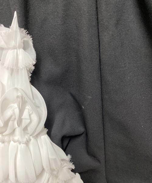 noir kei ninomiya（ノワール ケイ ニノミヤ）noir kei ninomiya (ノワール ケイ ニノミヤ) デザイン切替スカート ブラック サイズ:Mの古着・服飾アイテム