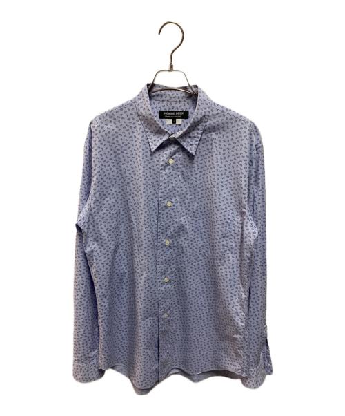 COMME des GARCONS HOMME DEUX（コムデギャルソン オム ドゥ）COMME des GARCONS HOMME DEUX (コムデギャルソン オム ドゥ) ペイズリー柄シャツ ブルー サイズ:Lの古着・服飾アイテム