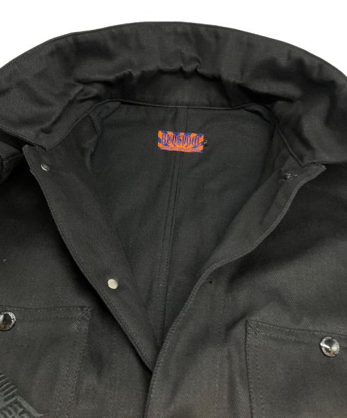 BUDSPOOL（バッズプール）BUDSPOOL (バッズプール) Gakkin (ガッキン) デニムジャケット ブラック サイズ:Lの古着・服飾アイテム