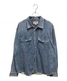 stussy（ステューシー）の古着「BOXY WESTERN DENIM SHIRT」｜インディゴ
