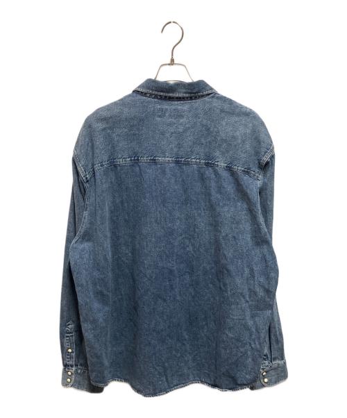 stussy（ステューシー）stussy (ステューシー) BOXY WESTERN DENIM SHIRT インディゴ サイズ:XLの古着・服飾アイテム