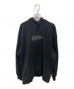 SUPREME×KAWSシュプリーム×カウズ）の古着「Chalk Logo Hooded Sweatshirt」｜ブラック