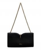FURLAフルラ）の古着「チェーンショルダーバッグ」｜ブラック