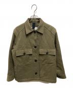 MHLマーガレットハウエル）の古着「WOOL COTTON DRILL ブルゾン」｜ベージュ
