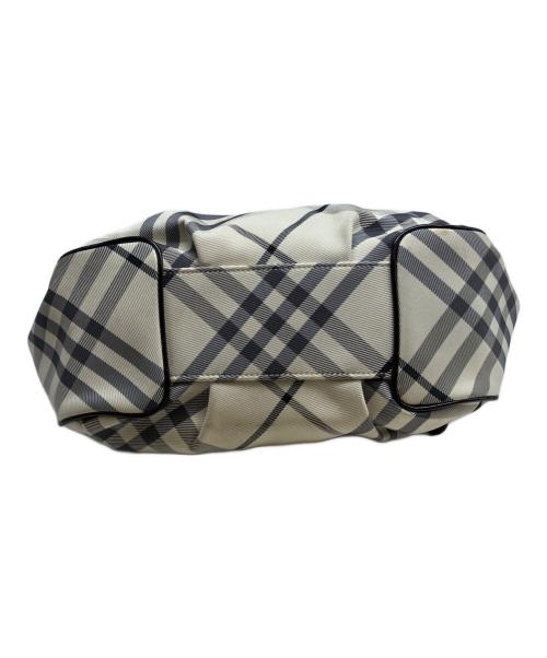 BURBERRY BLUE LABEL（バーバリー ブルー レーベル）BURBERRY BLUE LABEL (バーバリー ブルー レーベル) ノバチェックハンドバッグ ホワイトの古着・服飾アイテム