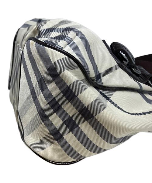 BURBERRY BLUE LABEL（バーバリー ブルー レーベル）BURBERRY BLUE LABEL (バーバリー ブルー レーベル) ノバチェックハンドバッグ ホワイトの古着・服飾アイテム