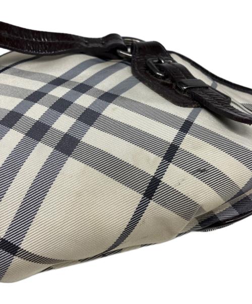 BURBERRY BLUE LABEL（バーバリー ブルー レーベル）BURBERRY BLUE LABEL (バーバリー ブルー レーベル) ノバチェックハンドバッグ ホワイトの古着・服飾アイテム