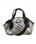 BURBERRY BLUE LABEL（バーバリー ブルー レーベル）の古着「ノバチェックハンドバッグ」｜ホワイト