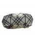 中古・古着 BURBERRY BLUE LABEL (バーバリー ブルー レーベル) ノバチェックハンドバッグ ホワイト：15000円