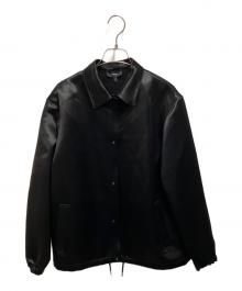 theory（セオリー）の古着「Bonded Satin Coaches JKT」｜ブラック