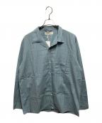 TEKLA×AURALEEテクラ×オーラリー）の古着「COTTON POPLIN ー PYJAMAS SHIRT」｜ブルー
