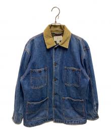 POLO RALPH LAUREN（ポロ・ラルフローレン）の古着「80～90's ネイティブブランケットカバーオール 白タグ シンガポール製」｜インディゴ