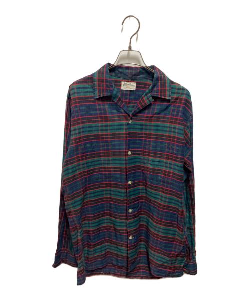 Alleson of Rochester（Alleson of Rochester）Alleson of Rochester (Alleson of Rochester) オープンカラーシャツ グリーン サイズ:Ｌの古着・服飾アイテム