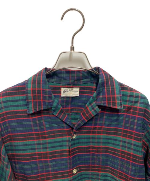 Alleson of Rochester（Alleson of Rochester）Alleson of Rochester (Alleson of Rochester) オープンカラーシャツ グリーン サイズ:Ｌの古着・服飾アイテム