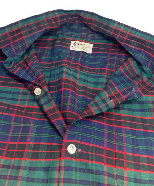 Alleson of Rochester（Alleson of Rochester）Alleson of Rochester (Alleson of Rochester) オープンカラーシャツ グリーン サイズ:Ｌの古着・服飾アイテム