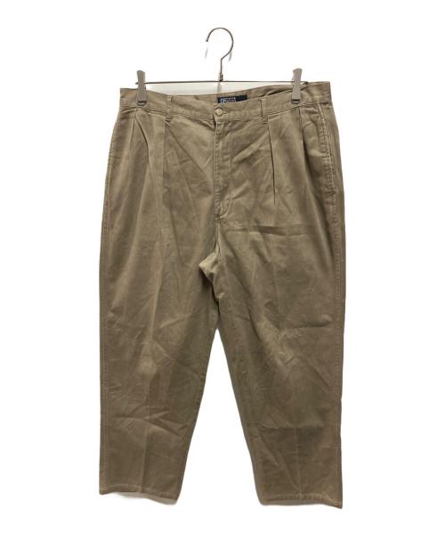 POLO RALPH LAUREN（ポロ・ラルフローレン）POLO RALPH LAUREN (ポロ・ラルフローレン) ポロチノ 初期タグ ブラウン サイズ:34の古着・服飾アイテム
