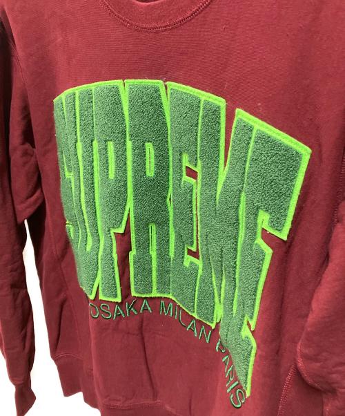 SUPREME（シュプリーム）SUPREME (シュプリーム) Cities Arc Crewneck レッド サイズ:Mの古着・服飾アイテム